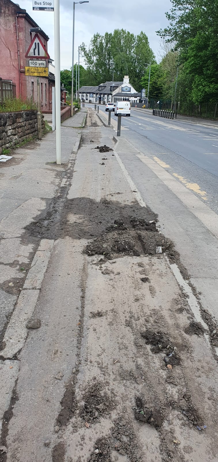 Internal damage caused by HGV vibration
