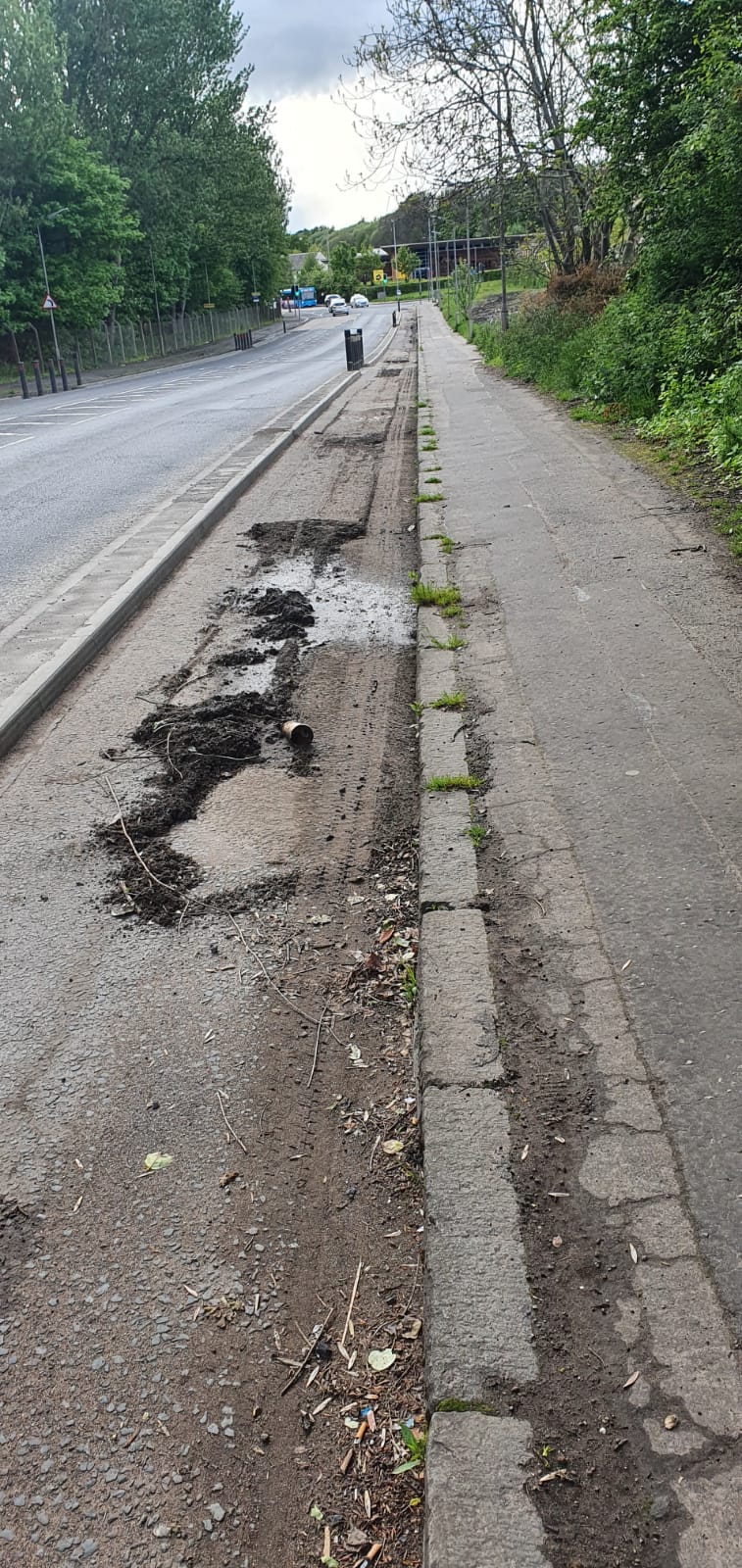 Wall cracking from HGV vibration on Hamilton Road